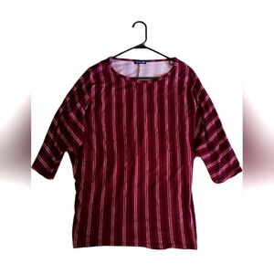 Burgundy Olivia Blu Shirt size L